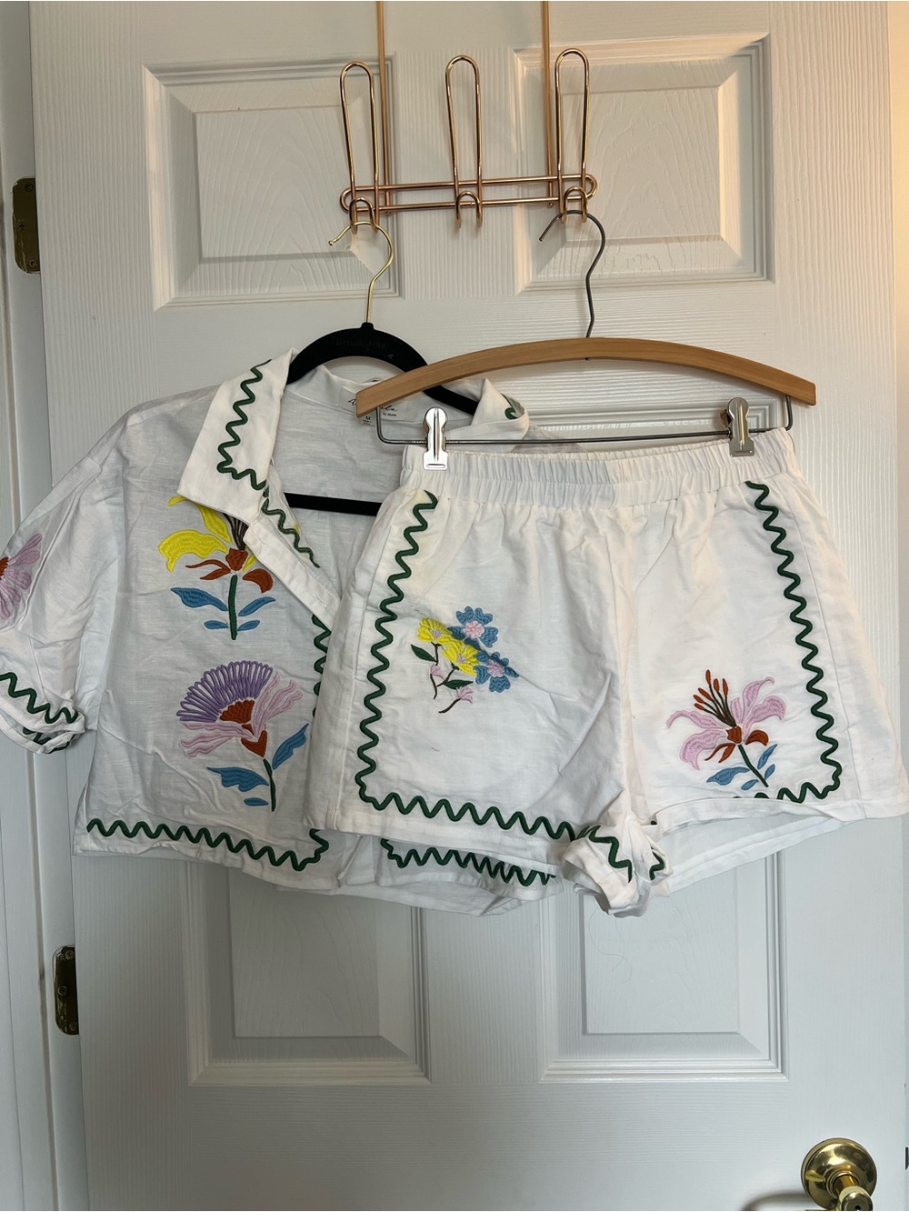 Summer Button Up Top & Short Set